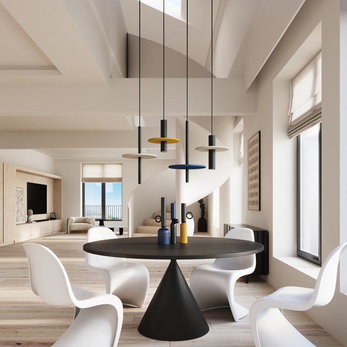 Hanglamp FELTRO 1 zwart/navy