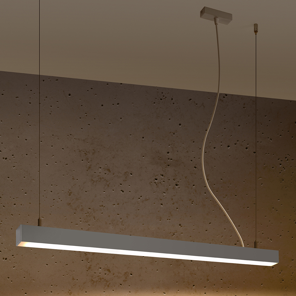 Hanglamp PINNE 90 grijs