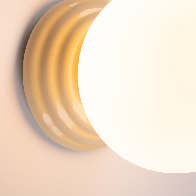 Wandlamp ZORI beige IP44