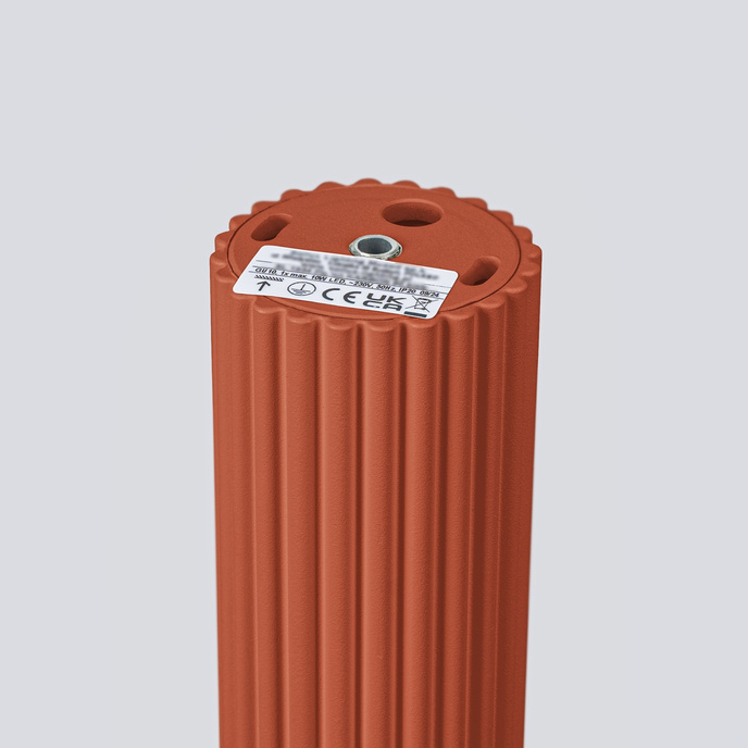 Plafondlamp KARBON 40 rood oker