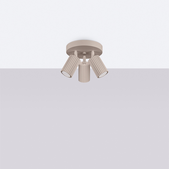 Plafondlamp KARBON 2 taupe