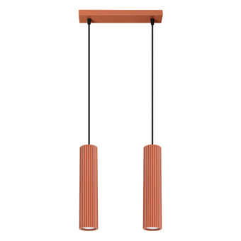 Hanglamp KARBON 2 rood oker