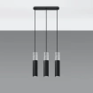 Hanglamp BORGIO 3L zwart