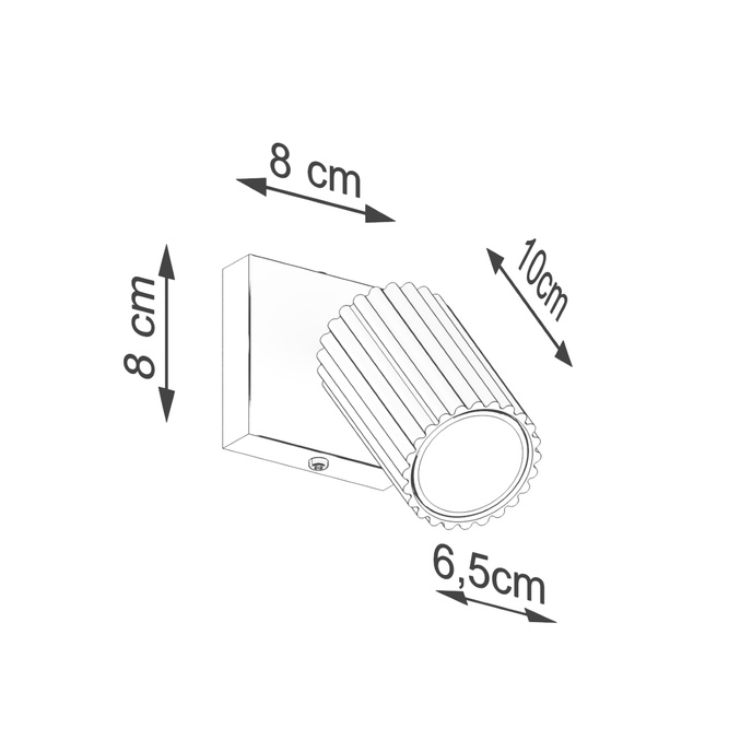 Wandlamp KARBON zwart