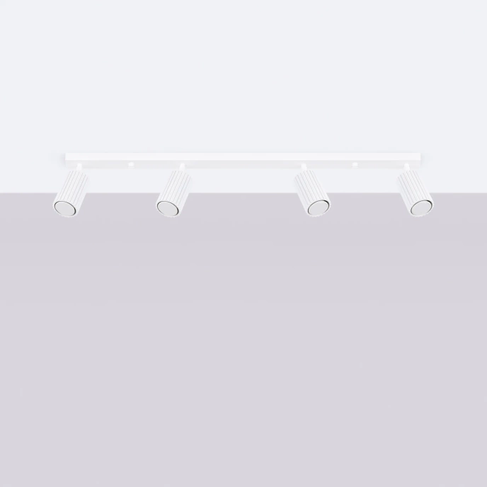Plafondlamp KARBON 4L wit