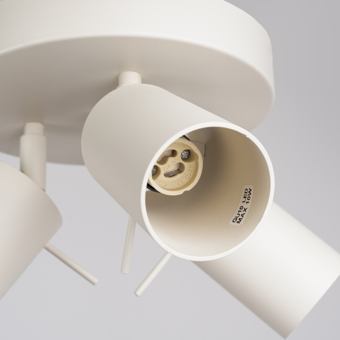 Plafondlamp RING 3P beige