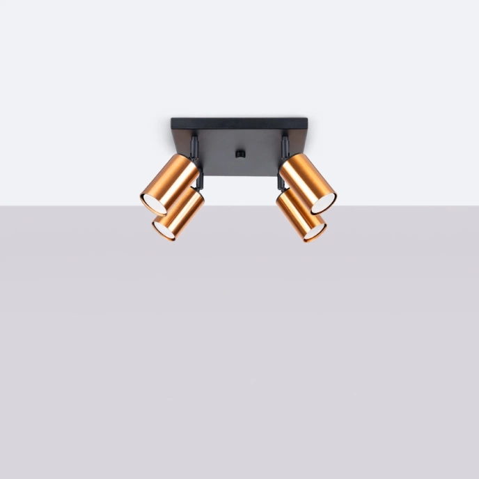 Plafondlamp WINX 4 zwart/co