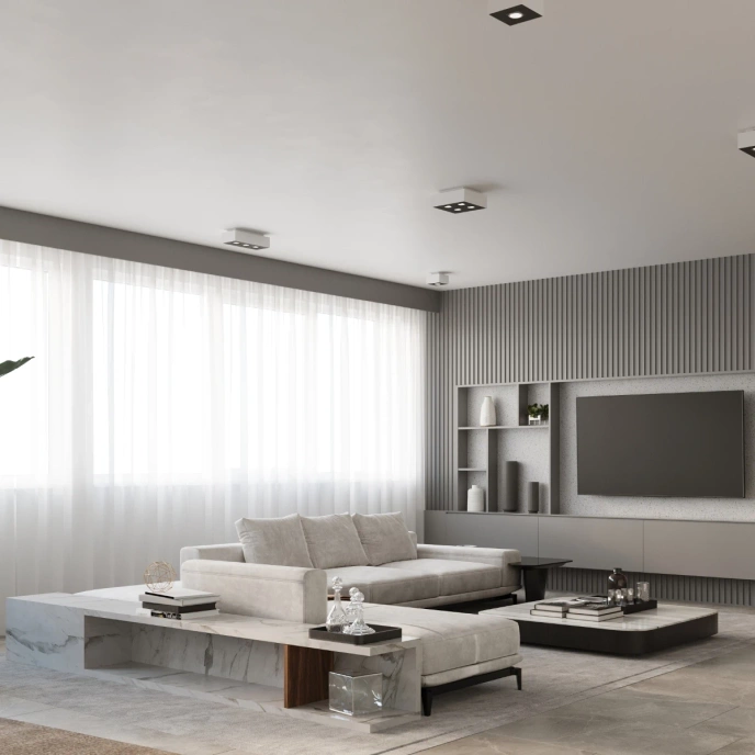 Plafondlamp MONO 2 wit