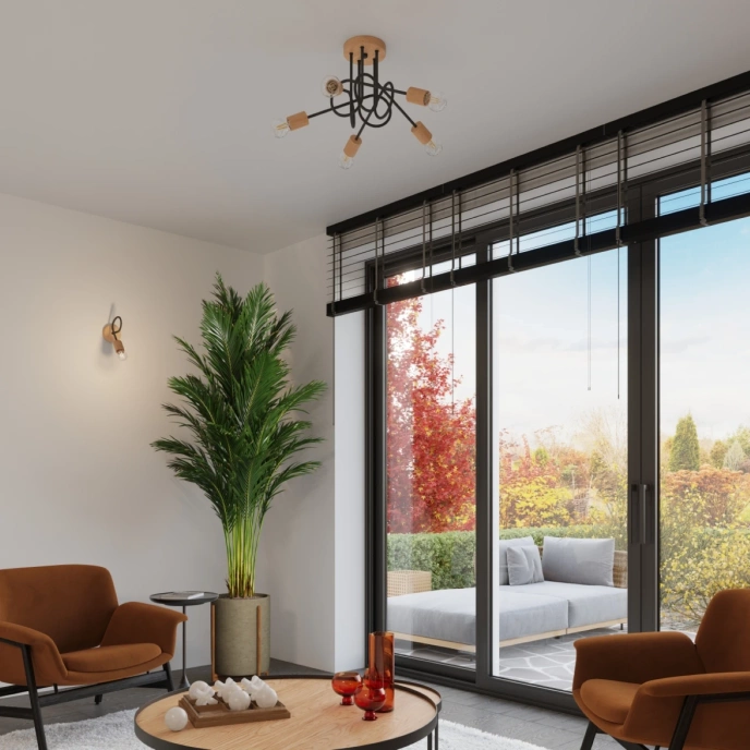 Wandlamp EMBER zwart