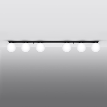 Plafondlamp YOLI 6 zwart