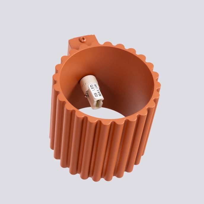 Wandlamp AURA rood ochra G9