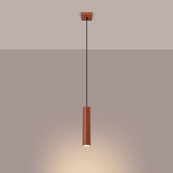 Hanglamp LAGOS 1 rood oker