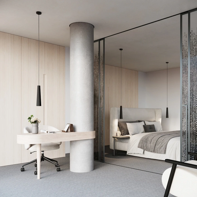 Hanglamp ELECTRA zwart beton