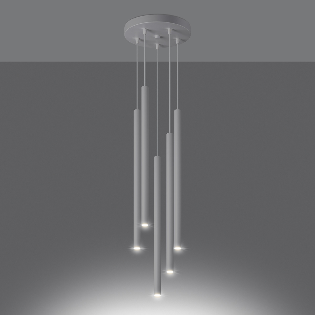 Hanglamp PASTELO 5P wit