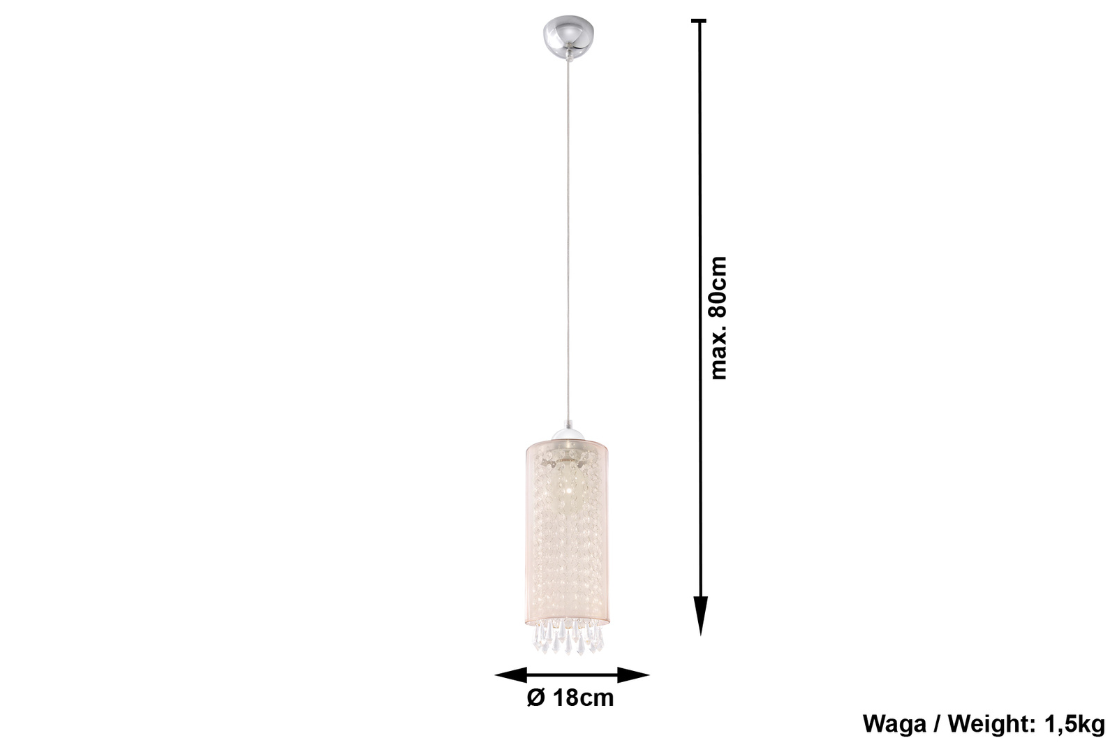 FERRO Hanglamp Champagne