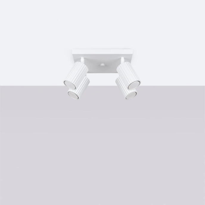 Plafondlamp KARBON 4 wit