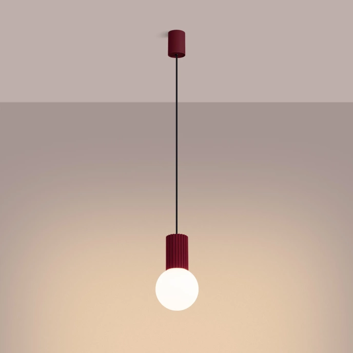 Hanglamp HALO 1 bordeauxrood