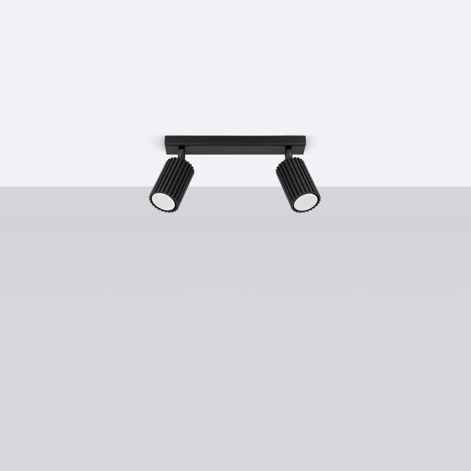 Plafondlamp KARBON 2 zwart