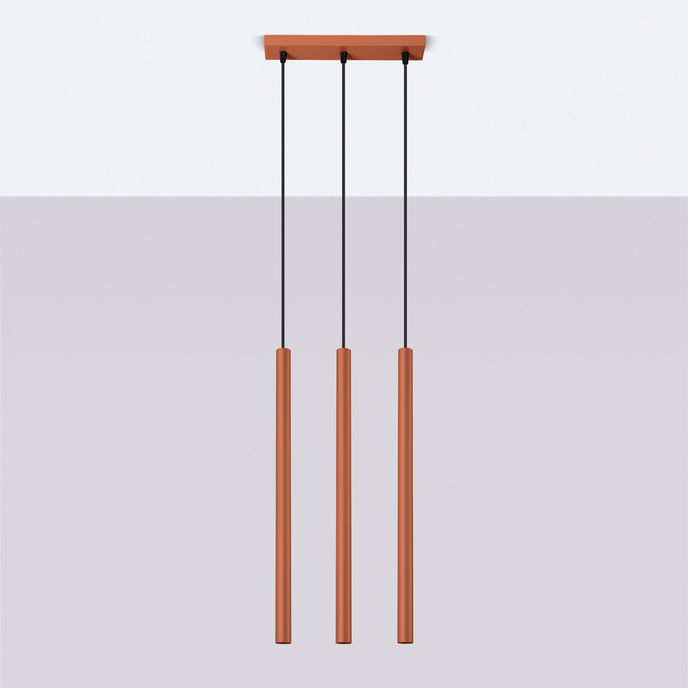 Hanglamp PASTELO 3 rood oker