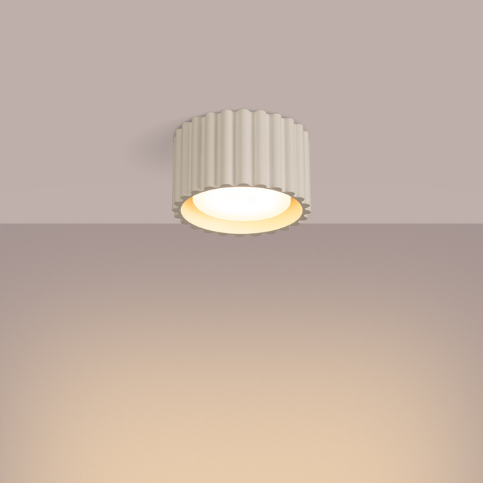 Plafondlamp AURA 1 beige Gx53