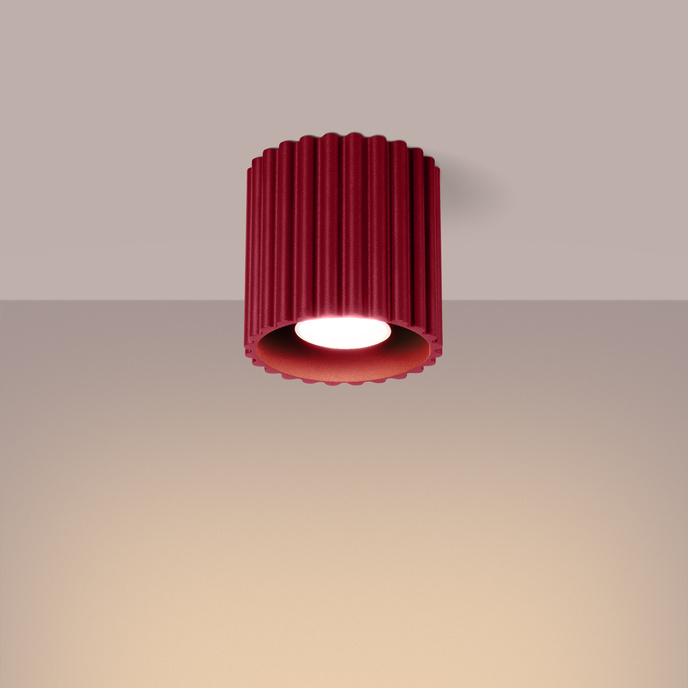 Plafondlamp AURA 1 bordeaux GU10