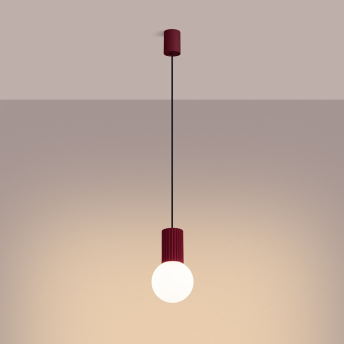 Hanglamp HALO 1 bordeauxrood