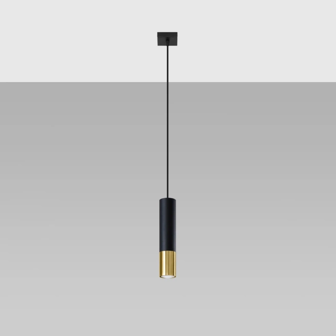 Hanglamp LOOPEZ 1 zwart/goud