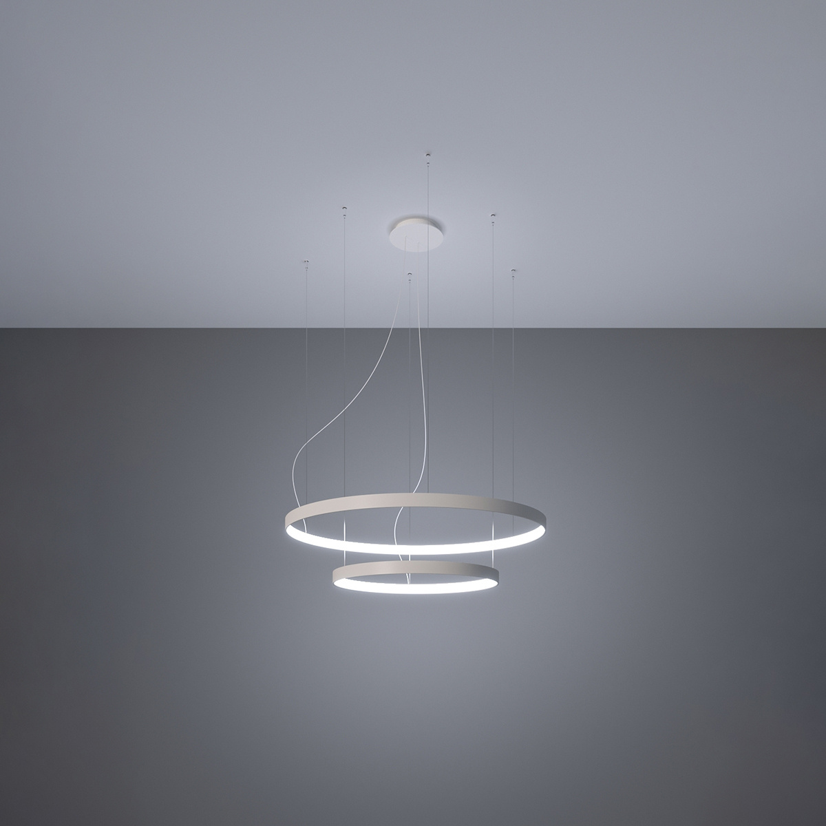 Kroonluchter RIO 2 55/78 wit LED 4000K