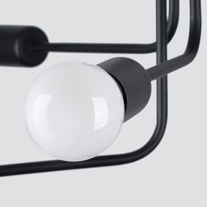 Kroonluchter NORAH 6 zwart