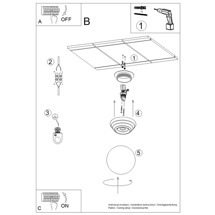 Wandlamp ZORI wit IP44