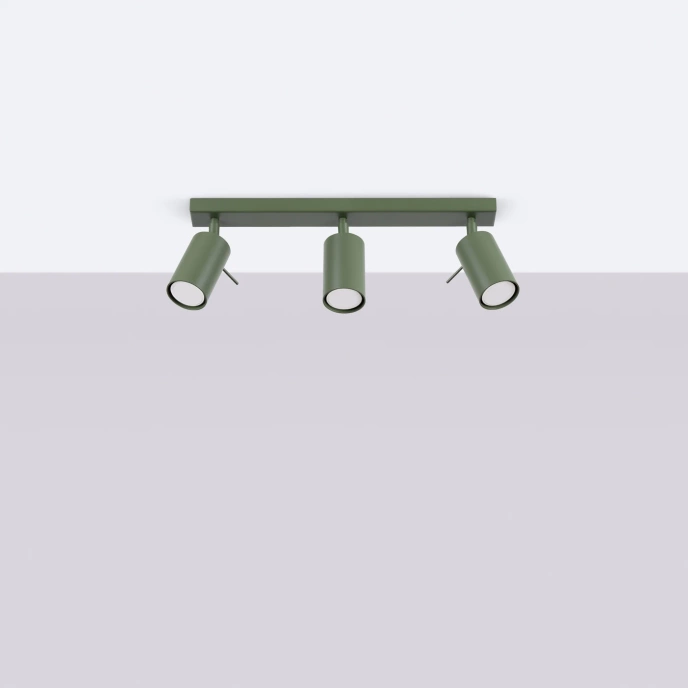 Plafondlamp RING 3L olijfgroen