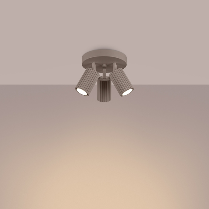 Plafondlamp KARBON 2 taupe