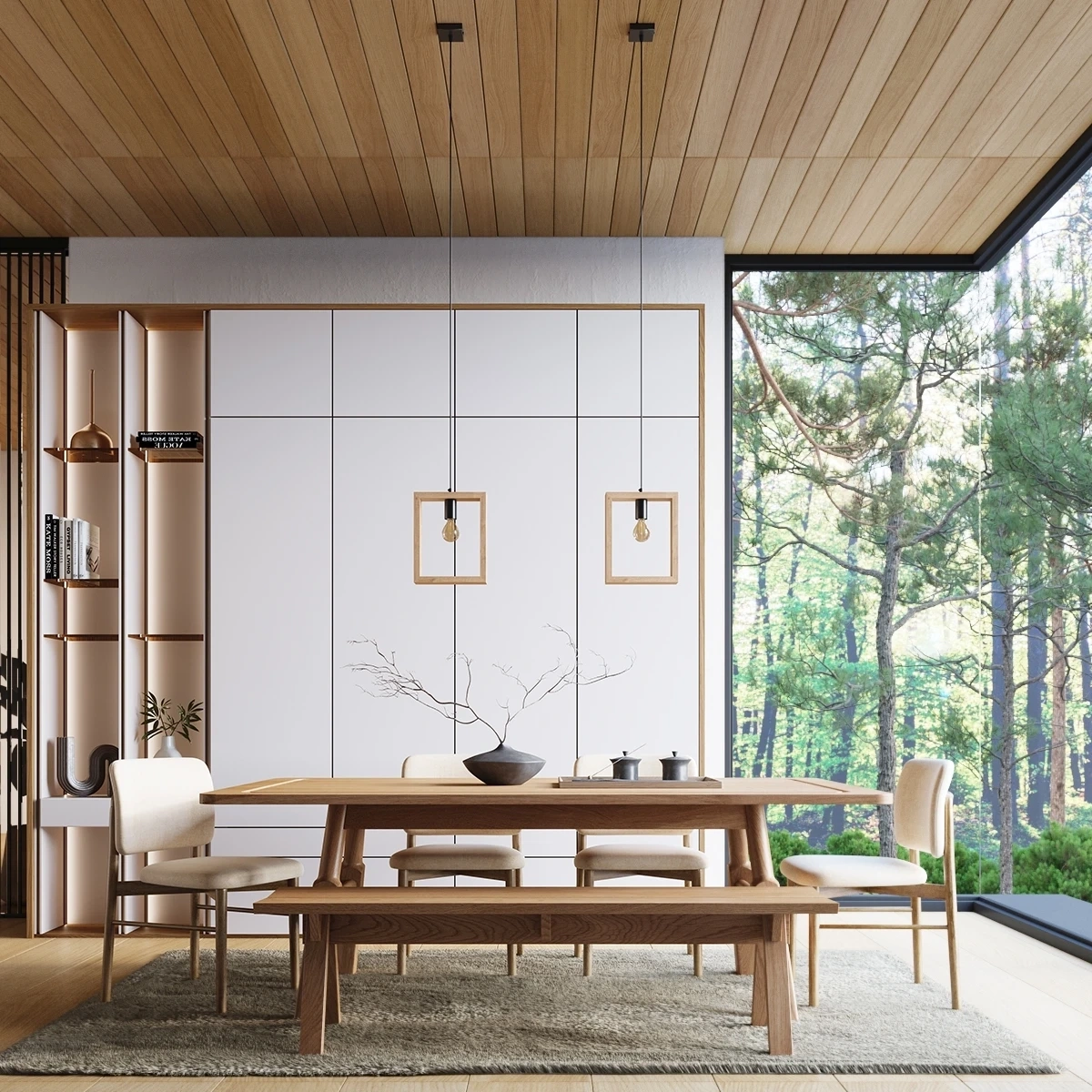 Hanglamp ARIES natuurlijk hout