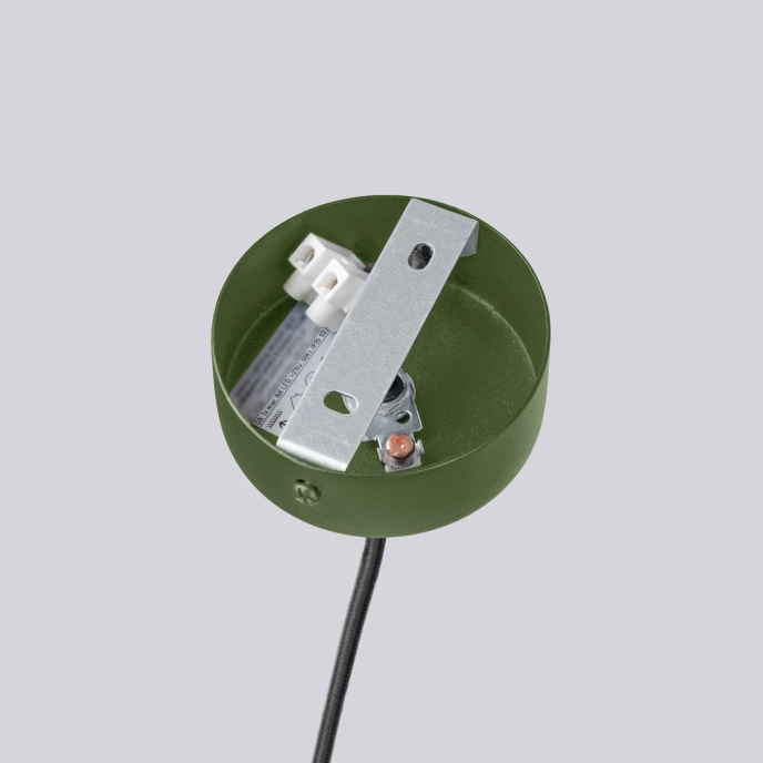 Kroonluchter HALO 6 olijfgroen