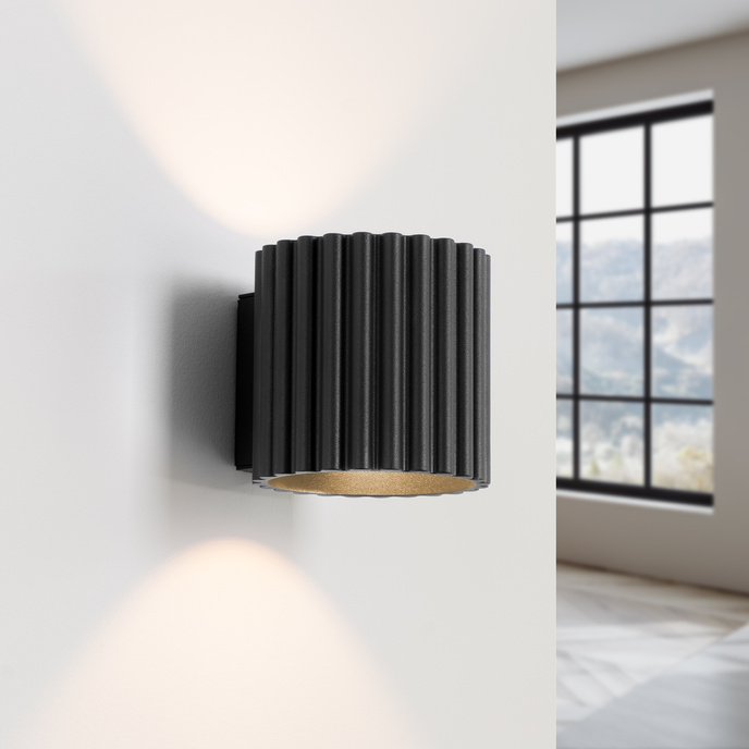 Wandlamp AURA zwart G9