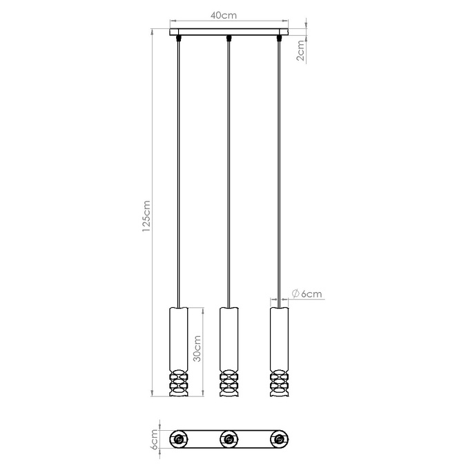 Hanglamp LIRO 3L wit