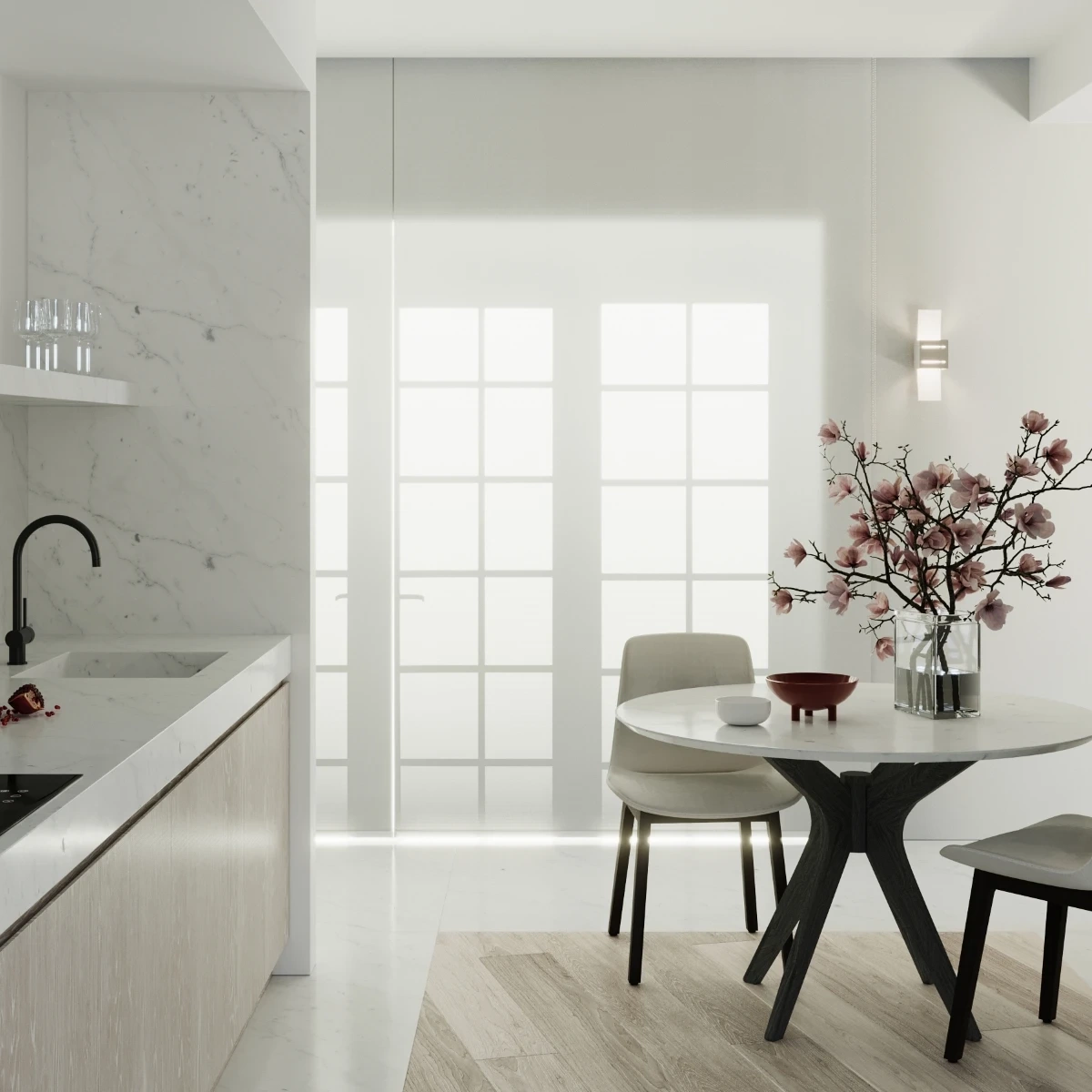 Wandlamp LORETO grijs