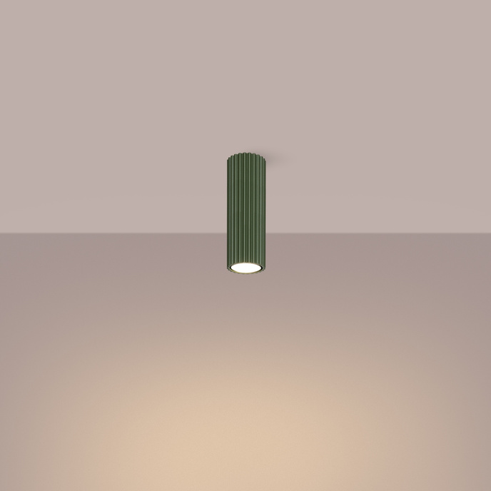 Plafondlamp KARBON 20 olijfgroen