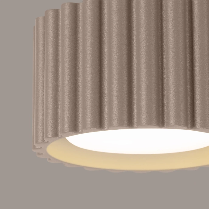 Plafondlamp AURA 1 taupe Gx53