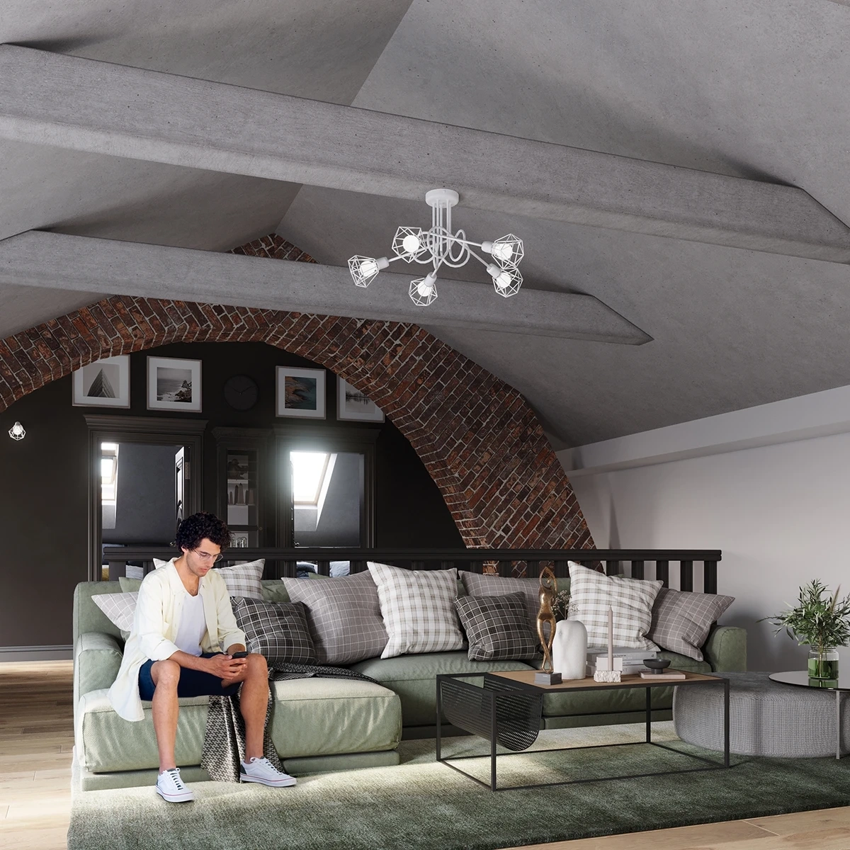 Plafondlamp ARTEMIS 2 wit