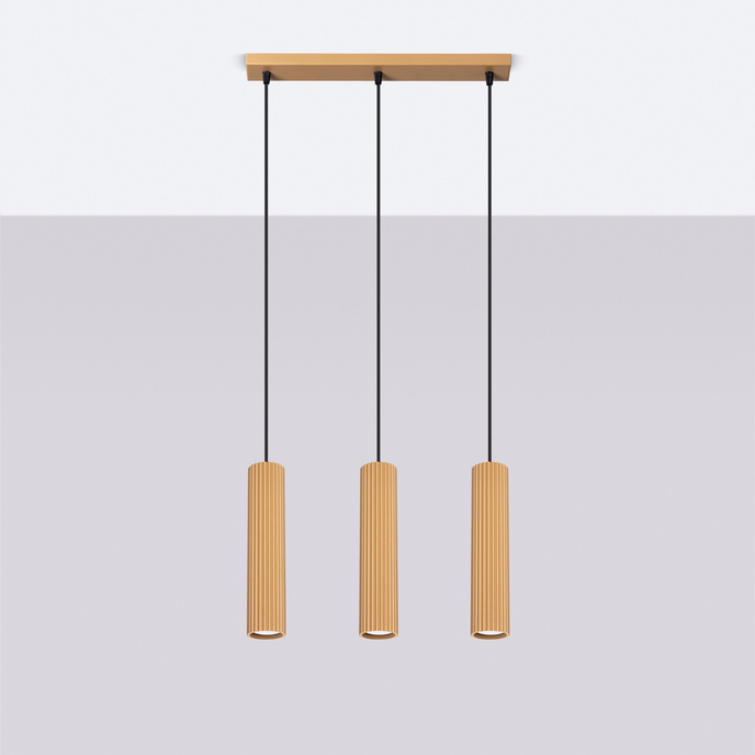 Hanglamp KARBON 3L goud