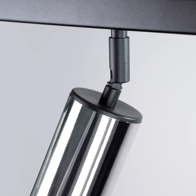 Plafondlamp WINX 3 zwart/chroom