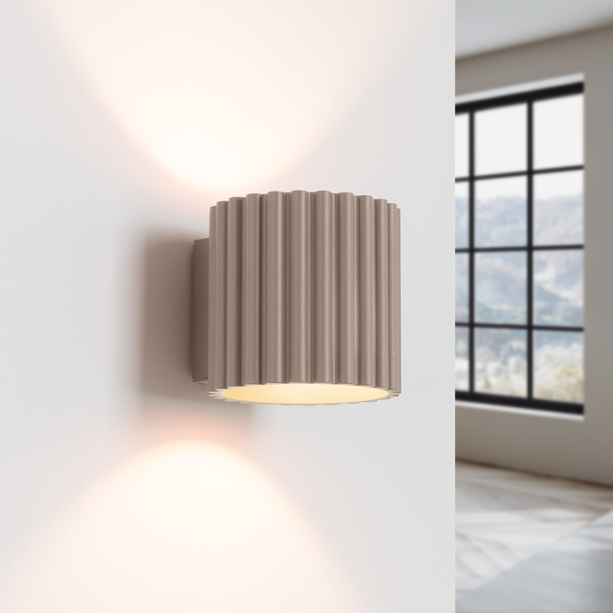 Wandlamp AURA taupe G9
