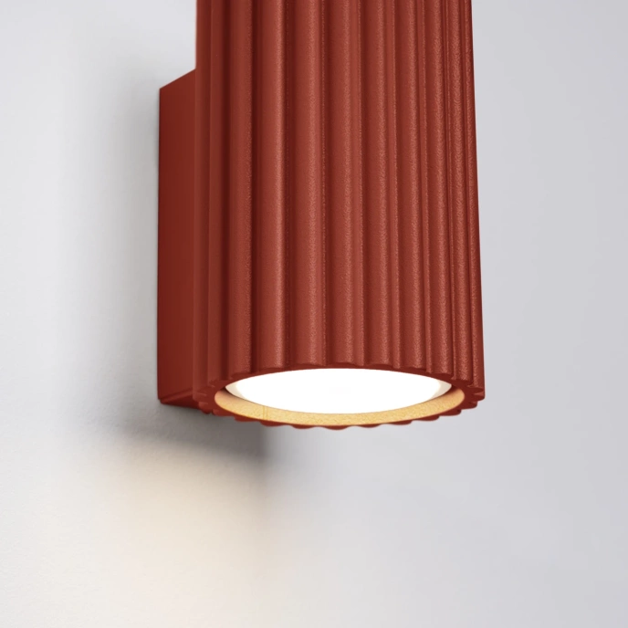 Wandlamp KARBON 10 rood oker