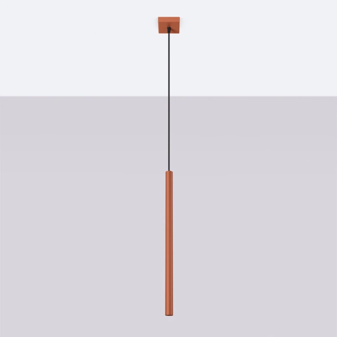 Hanglamp PASTELO 1 rood oker
