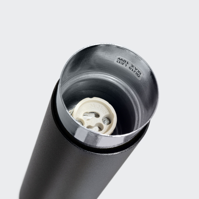 Plafondlamp NERO 22,5 zwart/chroom