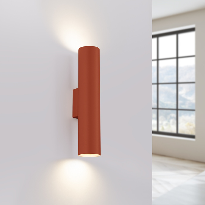 Wandlamp LAGOS 2 rood oker