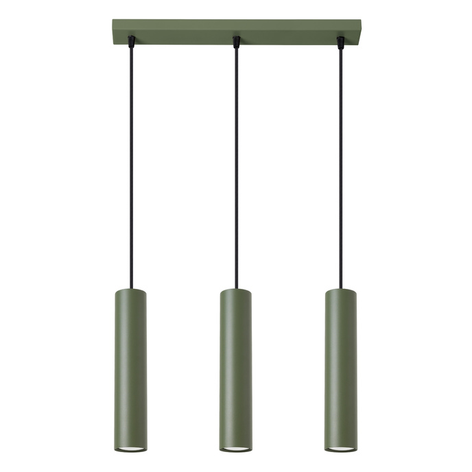 Hanglamp LAGOS 3L olijfgroen
