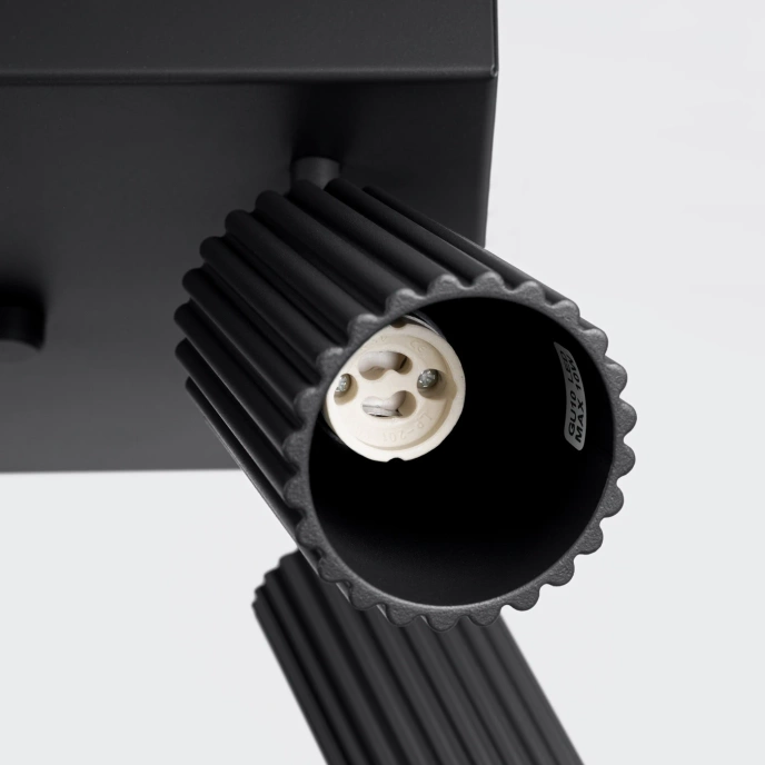 Plafondlamp KARBON 4 zwart