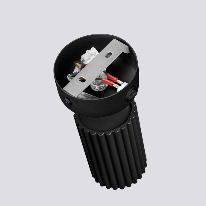 Wandlamp KARBON zwart met schakelaar